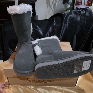 Kookaburra by Ugg cute grey boots great for those cold winter days
